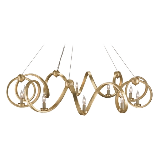 Currey and Company Lighting Gold Leaf Island Light