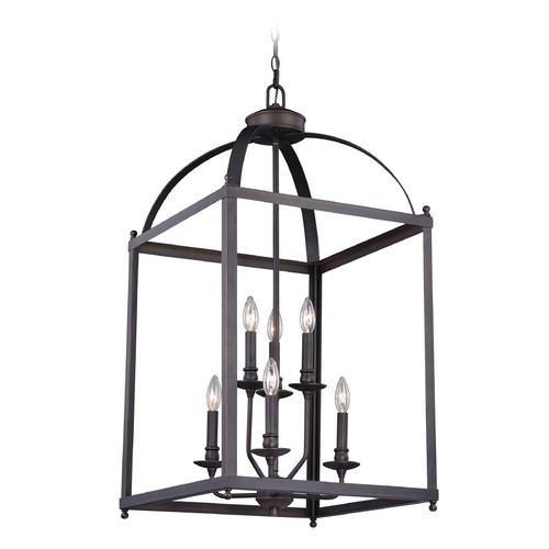 Juliet Architectural Bronze Pendant by Vaxcel Lighting