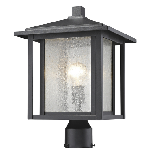 Z-Lite Aspen Black Post Light by Z-Lite 554PHB-BK