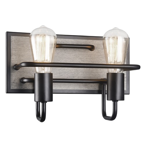 Matteo Lighting Napa Wood Grain Bathroom Light by Matteo Lighting S06202WD