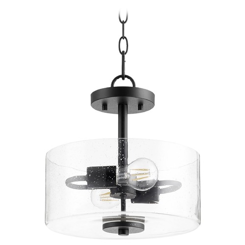 Quorum Lighting Dakota Noir Pendant with Drum Shade by Quorum Lighting 2202-12-69