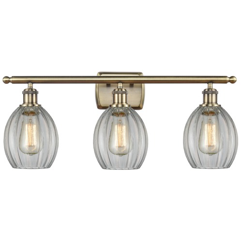 Innovations Lighting Innovations Lighting Eaton Antique Brass Bathroom Light 516-3W-AB-G82