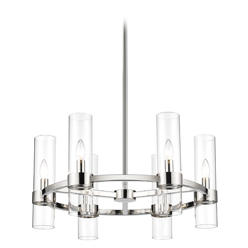 Z-Lite Datus Polished Nickel Chandelier by Z-Lite 4008-6PN