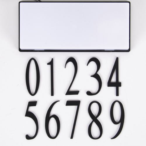 Craftmade Lighting Address Plaque Flat Black House Number by Craftmade Lighting AP-0-FB