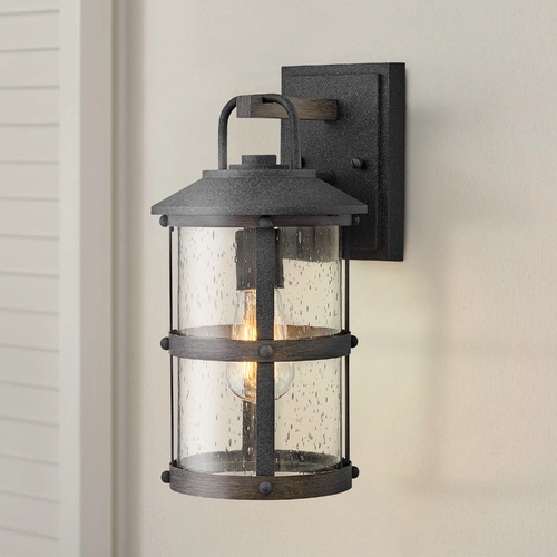 Lakehouse 14.50-Inch Aged Zinc LED Outdoor Wall Light by Hinkley Lighting