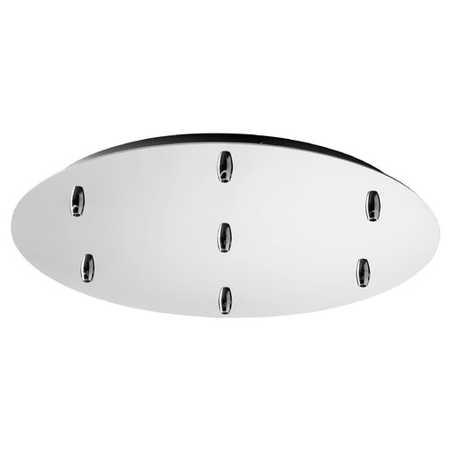 21-Inch 7-Light Multi-Port Canopy in Chrome by Oxygen Lighting