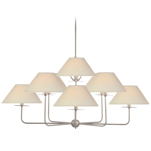 Niermann Weeks Kelley Chandelier in Silver Leaf by Visual Comfort Signature