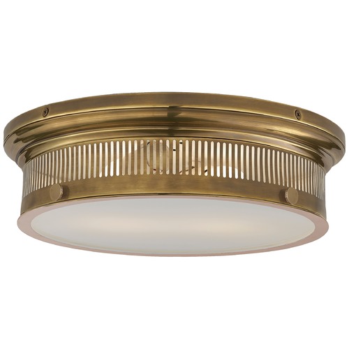Visual Comfort Signature Collection E.F. Chapman Alderly Flush Mount in Antique Brass by Visual Comfort Signature CHC4392ABWG
