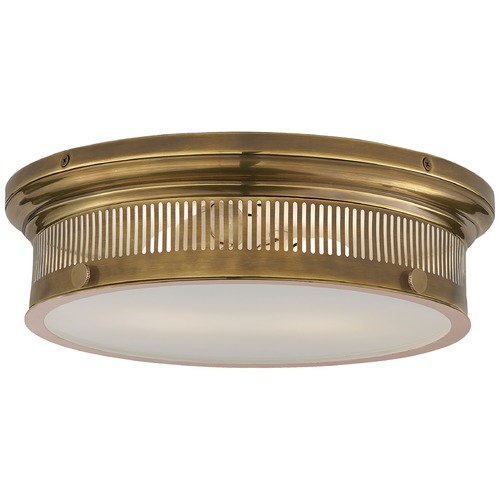 E.F. Chapman Alderly Flush Mount in Antique Brass by Visual Comfort Signature