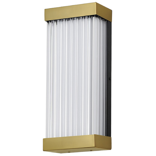 Acropolis Natural Aged Brass LED Outdoor Wall Light by ET2 Lighting