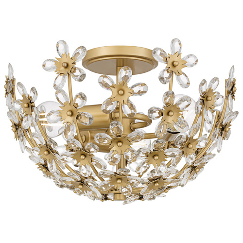 Quoizel Lighting Rosemary Soft Gold Semi-Flushmount Light