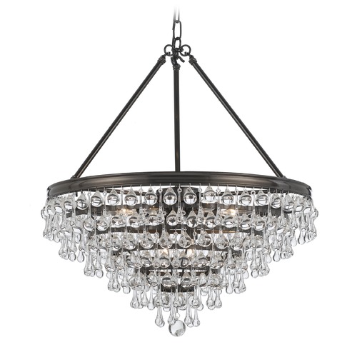 Crystorama Lighting Calypso Vibrant Bronze Pendant Light