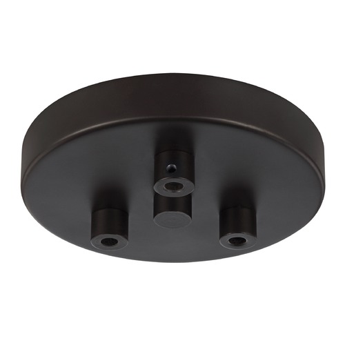 Generation Lighting 3-Light Multi-Port Canopy with Swag Hooks in Bronze by Generation Lighting MPC03ORB