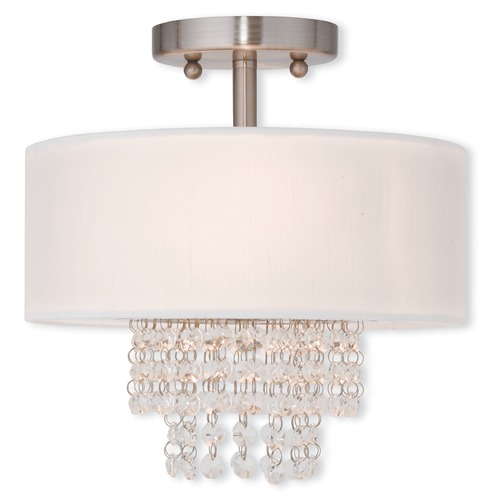 Livex Lighting Livex Lighting Carlisle Brushed Nickel Semi-Flushmount Light 51025-91