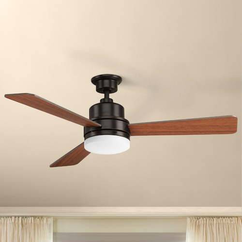 Trevina II Antique Bronze LED Ceiling Fan by Progress Lighting