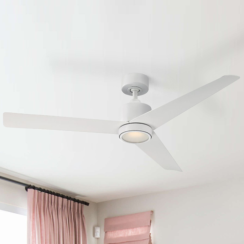 Lotus 54-Inch LED Smart Outdoor Fan in Matte White 2700K by Modern Forms