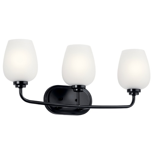 Valserrano Black 3-Light Bathroom Light by Kichler Lighting