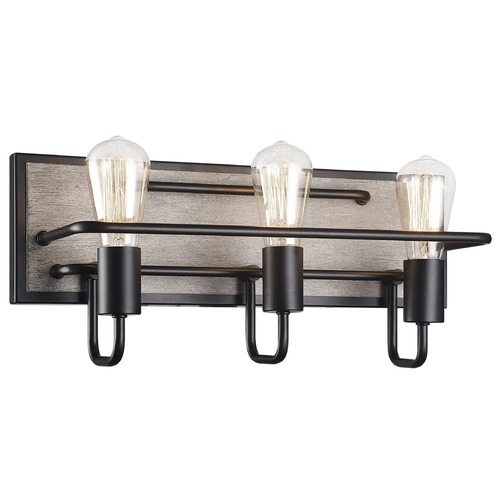 Matteo Lighting Napa Wood Grain Bathroom Light by Matteo Lighting S06203WD