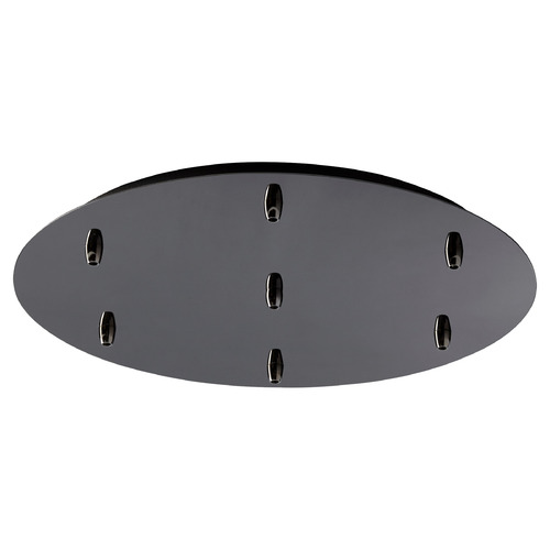 21-Inch 7-Light Multi-Port Canopy in Gunmetal by Oxygen Lighting