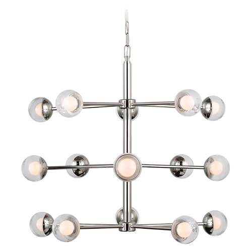 Visual Comfort Signature Collection Kate Spade New York Alloway Chandelier in Nickel by Visual Comfort Signature KS5230PNCG