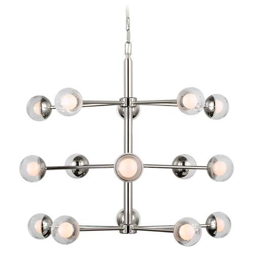 Visual Comfort Signature Collection Kate Spade New York Alloway Chandelier in Nickel by Visual Comfort Signature KS5230PNCG