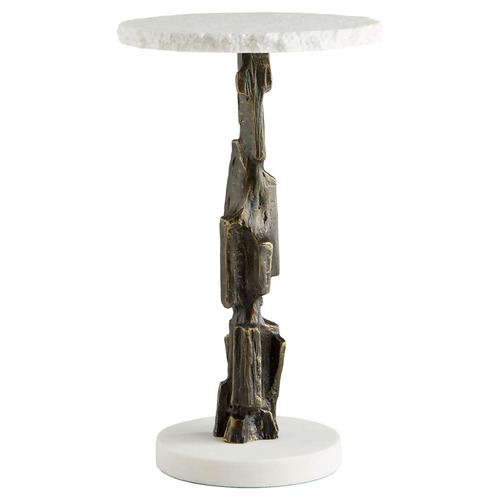 Cyan Design Aida Bronze and White Coffee & End Table