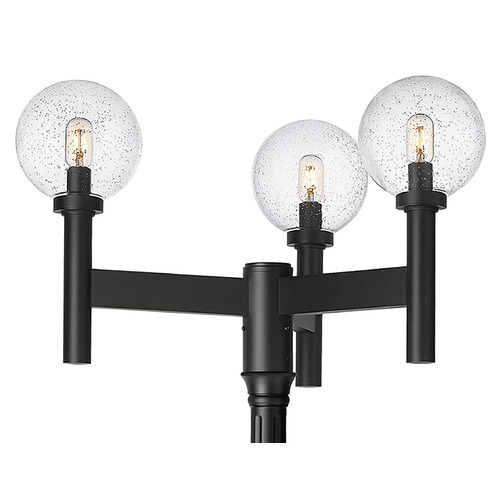 Z-Lite Laurent Black Post Light