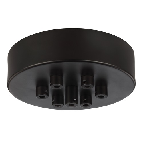 7-Light Multi-Port Canopy with Swag Hooks in Bronze by Generation Lighting