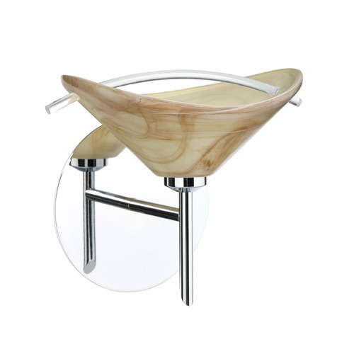 Besa Lighting Hoppi Chrome LED Sconce