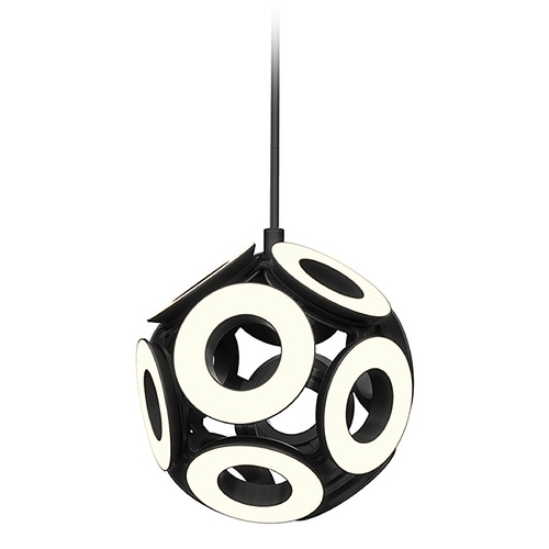 Magellan 18-Inch LED Pendant in Black by Kuzco Lighting