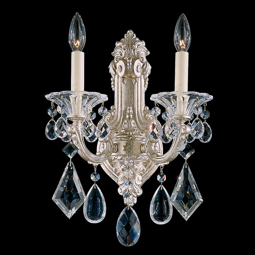 La Scala Antique Silver Sconce by Schonbek Lighting
