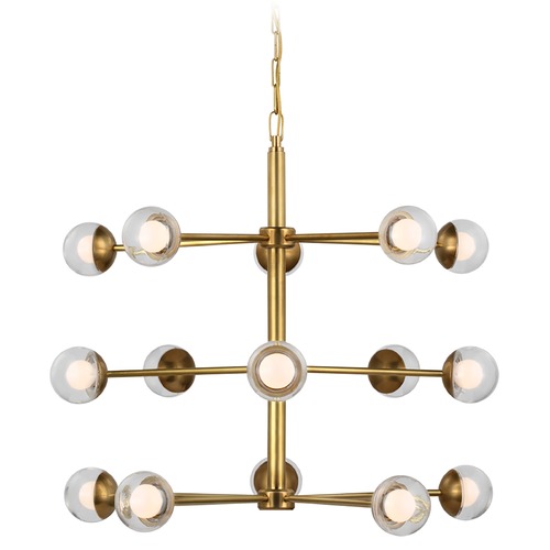 Visual Comfort Signature Collection Kate Spade New York Alloway Chandelier in Soft Brass by Visual Comfort Signature KS5230SBCG
