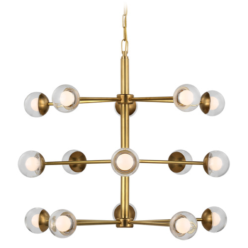 Visual Comfort Signature Collection Kate Spade New York Alloway Chandelier in Soft Brass by Visual Comfort Signature KS5230SBCG