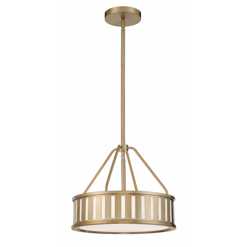 Crystorama Lighting Kendal 15.50-Inch Pendant in Vibrant Gold by Crystorama Lighting KEN-8303-VG