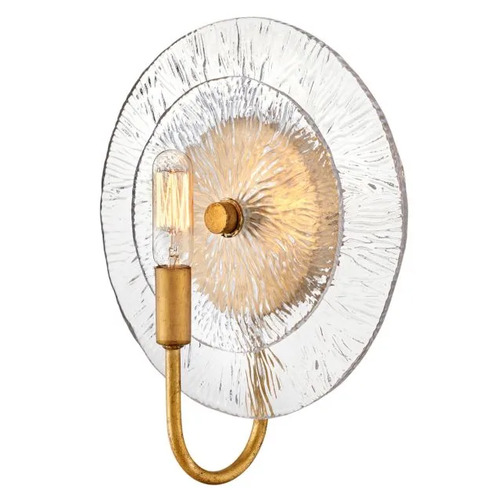 Rene Wall Sconce in Distressed Brass by Fredrick Ramond