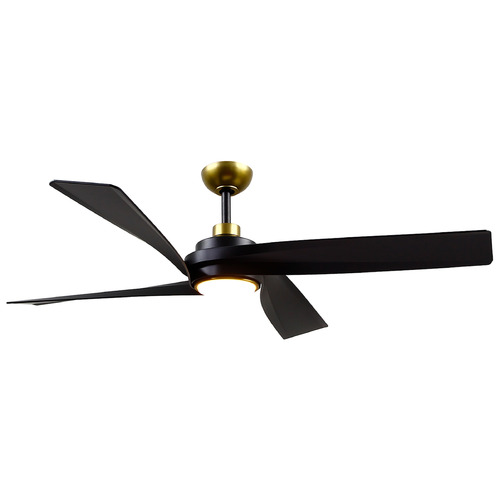 Horizon Brushed Gold LED Ceiling Fan by Kuzco Lighting
