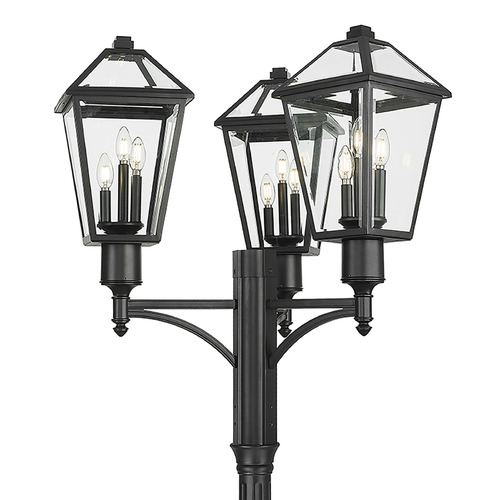 Z-Lite Z-Lite Talbot Black Post Light 579PHBR-3-564P-BK