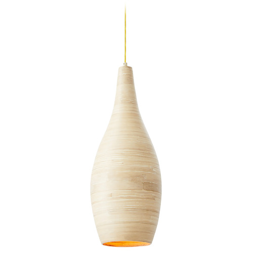 Savoy House Lighting Jean Natural Bamboo Mini-Pendant