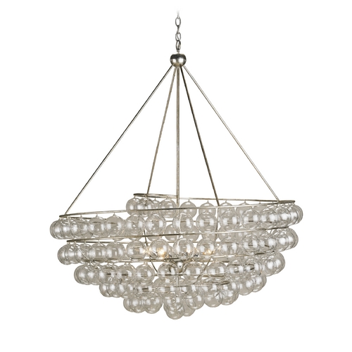 Pendant Light in Contemporary Silver Leaf Finish