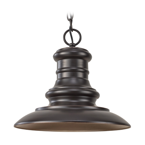 Redding Station Outdoor Hanging Light in Restoration Bronze by Generation Lighting