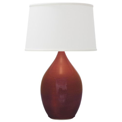 House of Troy Lighting House of Troy Scatchard Crimson Red Table Lamp with Empire Shade GS402-CR