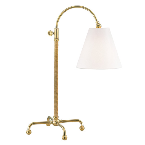 Hudson Valley Lighting Curves No. 1 Aged Brass Table Lamp by Hudson Valley Lighting MDSL502-AGB