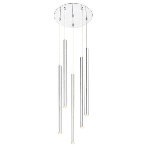 Z-Lite Forest Chrome LED Multi-Light Pendant by Z-Lite 917MP24-CH-LED-5RCH