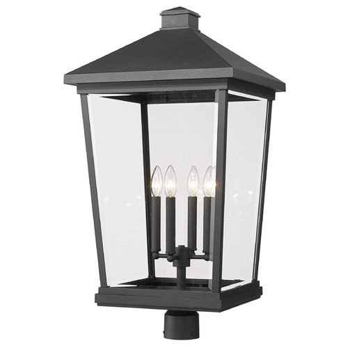 Beacon Black Post Light by Z-Lite