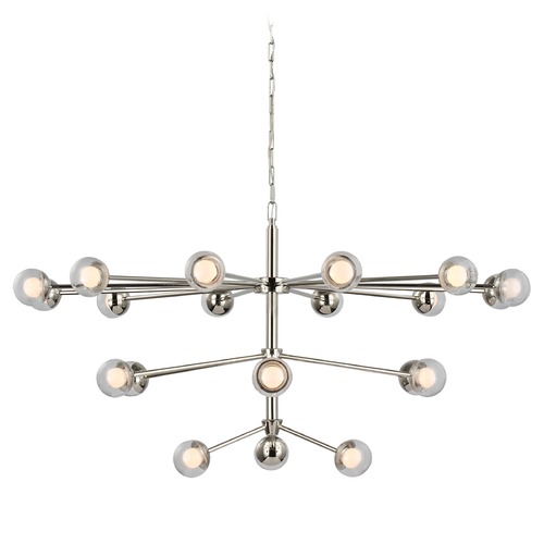 Visual Comfort Signature Collection Kate Spade New York Alloway Chandelier in Nickel by Visual Comfort Signature KS5235PNCG
