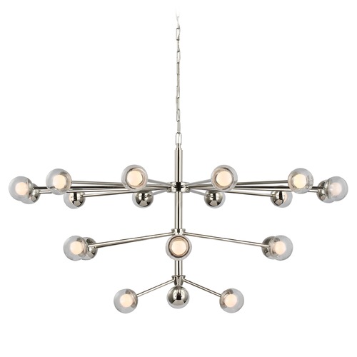 Visual Comfort Signature Collection Kate Spade New York Alloway Chandelier in Nickel by Visual Comfort Signature KS5235PNCG