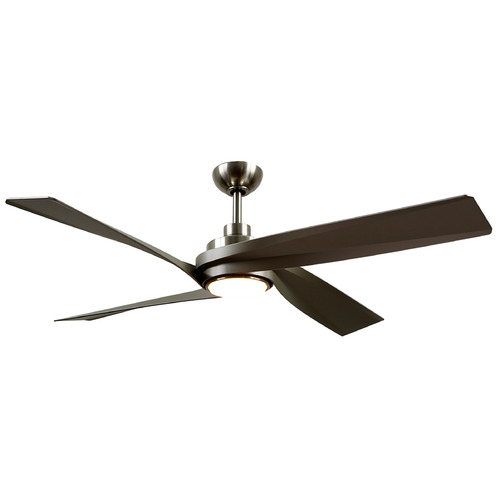 Horizon Brushed Nickel LED Ceiling Fan by Kuzco Lighting
