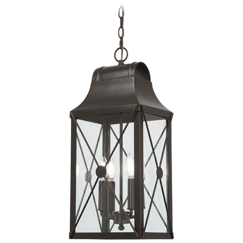 De Luz Oil Rubbed Bronze & Gold Outdoor Hanging Light by Minka Lavery