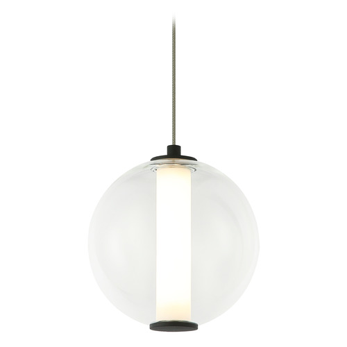 Matteo Lighting Belange Matte Black LED Mini Pendant by Matteo Lighting C69611MBCL