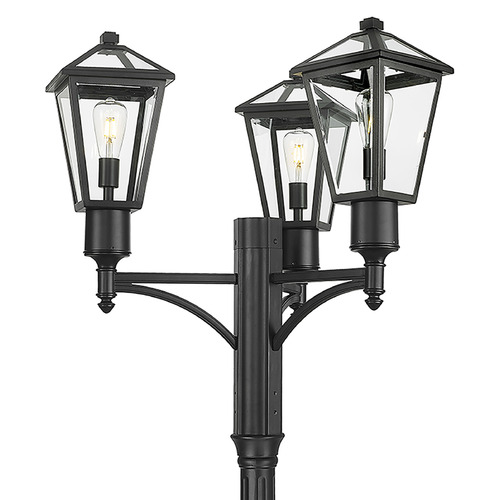 Z-Lite Talbot Black Post Light